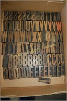 Letterpress Wood Block Letters (tray lot WL025)