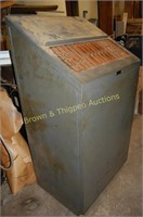 Original Ludlow MATRIX Rake-Top printers cabinet