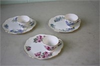 3 Royal Vale Cup & Cake Plates