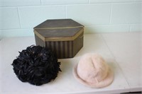 2 Vintage Ladies Hat's in Box