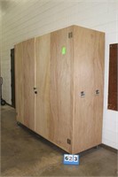 (1) Wooden Rolling Storage Cabinet, 8'x7'x30"
