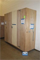 (1) Wooden Rolling Storage Cabinet, 8'x7'x30"