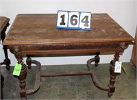 Carved Lion Head Table, 47" Long x 35" Wide