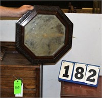 Octagon Shaped Framed Mirror, Approx. 19" x 19"