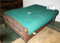 Faux Rope Bed with w/Mattress, 50" Wide x 75" Long