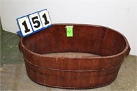 Wooden Tub, Approx. 22" Wide x 18" Tall x 41" Long