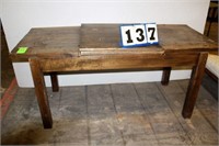 Wooden Table w/Removable Panel w/Prop Blood Stains