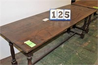 Rectangular Wooden Table, 78" Wide x 29" Tall