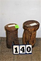 Wooden Stump Stools, Approx. 18" Tall