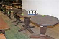(3) Octagon Tavern Tables