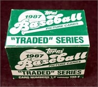 New 1987 Topps Traded Baseball Cards Series