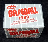 1989 Fleer New Updated Trading 132 Card Box