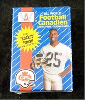 New 1991 All World C F L Canadian Football Cards