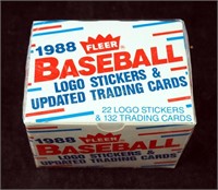 1988 Fleer New Updated Trading 132 Card Box