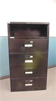 Large Black File Cabinet