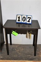 Wood Straight-Legged Table, 29" Wide x 28" Tall