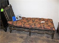 Vintage Cane Backed Barley Twist Chaise