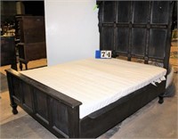 Queen Bed, Approx. 64" Wide x 89" Tall x 84" Long