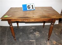 Wooden Distressed Table, Approx. 53" Long