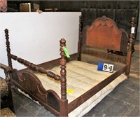 Vintage Full-sized Boys Bed, Swag Appliqu‚