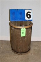 Small Open Top Barrel, 12" Diameter x 18" Tall