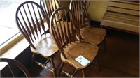 Lot of 4 Oak Dining Chairs