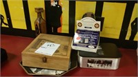 Cigar Box & Two Decanters