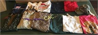 Box of  11 Men's Shirts, Camo Cap, and Croakie