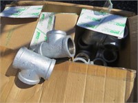 Skid of New/Unused Malleable Fittings, Galvanized,