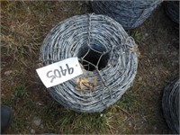 New/Unused 12 1/2 Guage 4.5" Roll of Barb Wire