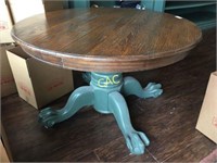 Round Claw Foot Dining Table, 48" Diameter