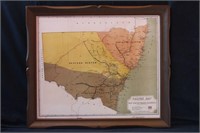 Australian Colonial1883 NSW Railways Map,