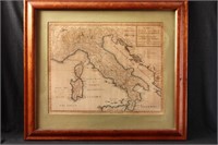 Map of 18th Century Tabula Italiae Antique,
