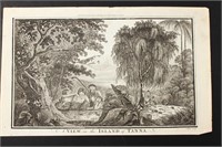 18th Century Engraving "A View in the Island of