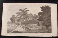 18th Century Engraving "A View in ANAMOOKA, and