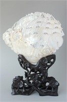 Wonderful Chinese Carved Mother of Pearl Shell,