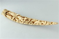 Well Carved Walrus Tusk,