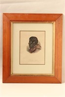 Coloured Lithograph of William Lanne,
