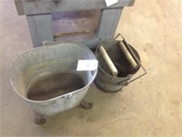 (2) Galvanized buckets