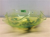 Unique Green Glass Bowl