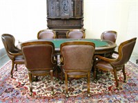Maitland Smith Game Table and Artistica Chairs