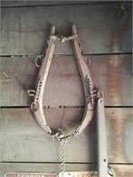 Vintage horse harness and singletree