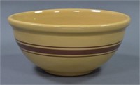 Large Early American Yellow Ware Bowl