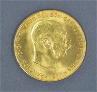 1915 Date Austrian 100 Corona Gold Coin