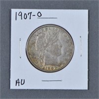 1907-O Barber Half Dollar