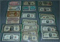 US and Foreign Currency Lot.