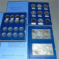 Canada Coin Lot in Three Blue Books.