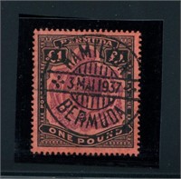 Bermuda #54 Used with Certificate.