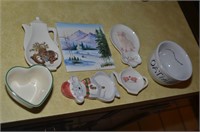 LOT OF ASSORTED SPOON HOLDERS AND MISC