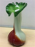 Cased Art Glass Hand Blown Vase